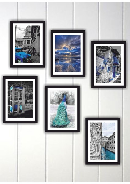 6 Parça Camogli Modern Mdf Tablo