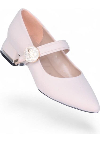 S11 Saten 3cm Kadın Topuklu Ayakkabı