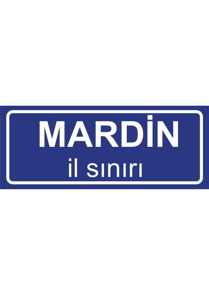 Mardin Il Sınırı Plakası , Dekoratif Aliminyum Levhaya Baskı 8*20CM