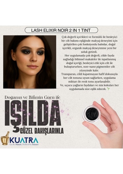 Lash Elixir Noir Eye Shadow/liner Multi-Use Tint With Lash &skin Care fiyatları