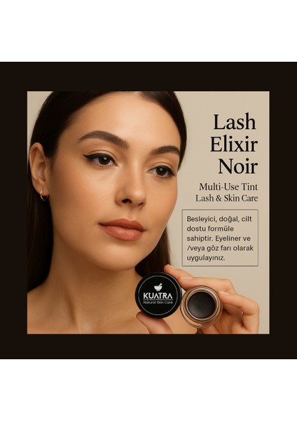 Lash Elixir Noir Eye Shadow/liner Multi-Use Tint With Lash &skin Care fırsatları