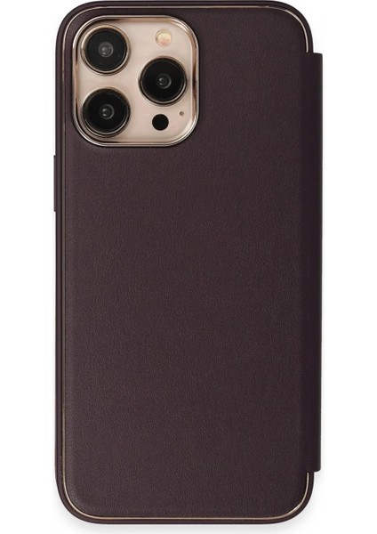 iPhone 13 Pro Max Kılıf Dolpin Kapaklı - Derin Mor modelleri