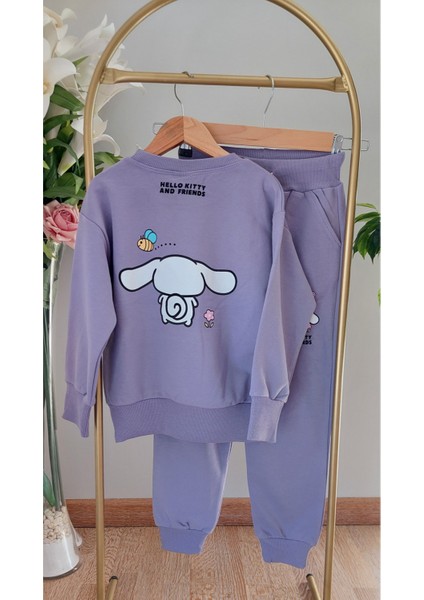 Mor Renkli,cinnamoroll Baskılı,kız Çocuk Eşofman Takımı fiyatları