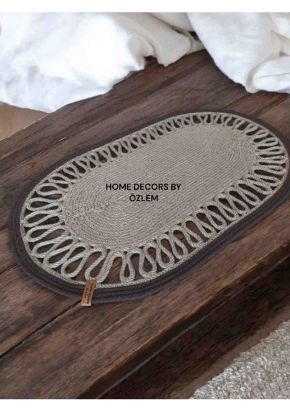 Hasır Dekoratif Örtü Runner Düzenleyici Dekorasyon 70x45