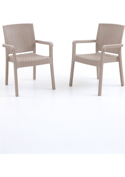 King 2 Kişilik Rattan Masa Sandalye Takımı Cappuccino fiyatları