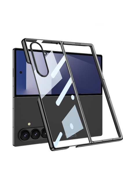 Samsung Galaxy Z Fold 7 Kılıf Full Camlı Şeffaf Kapak