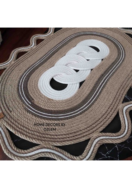 Hasır Dekoratif Örtü Runner Düzenleyici Dekorasyon 62 x 44