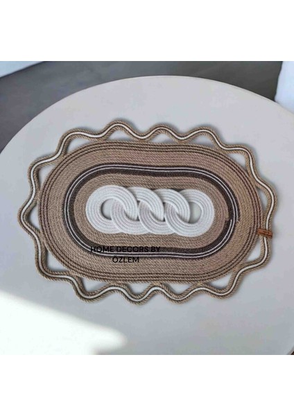 Hasır Dekoratif Örtü Runner Düzenleyici Dekorasyon 62 x 44 fiyatları