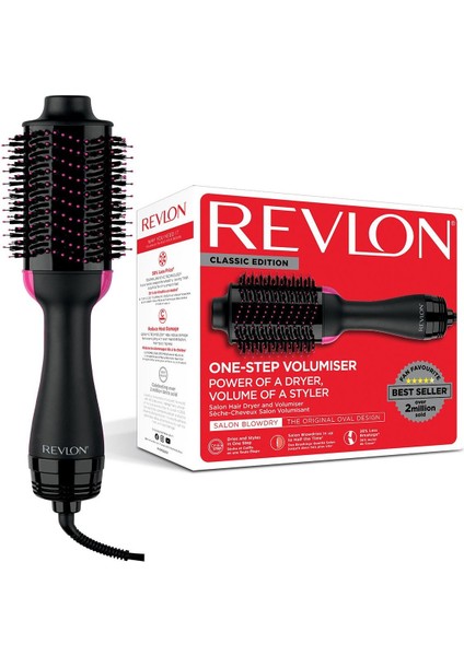 Hızlı ve Parlak Saçlar Için Çok Fonksiyonlu Kurutma ve Şekillendirme Aleti Siyah