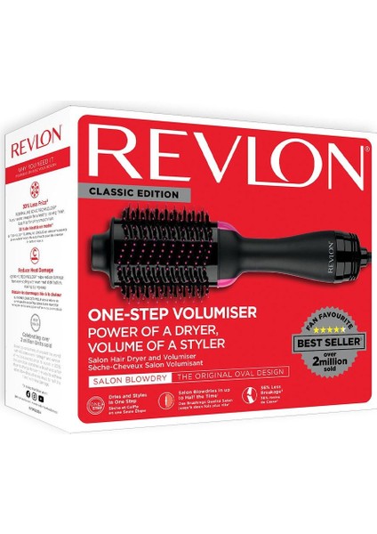 Hızlı ve Parlak Saçlar Için Çok Fonksiyonlu Kurutma ve Şekillendirme Aleti Siyah