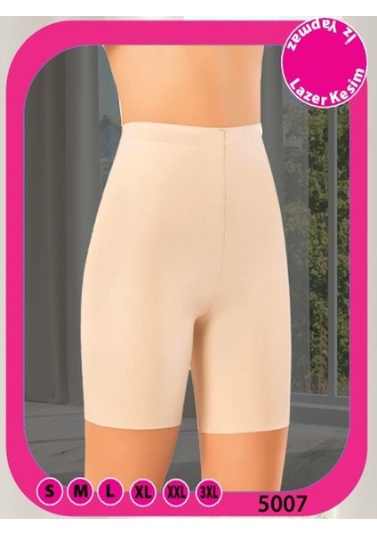 Lazer Kesim Silikonlu Paçalı Korse-Ten 5007