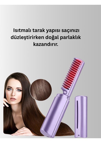 Isıtmalı Saç Düzleştirici Fırça – Kablosuz ve Hafif Tasarım indirimleri