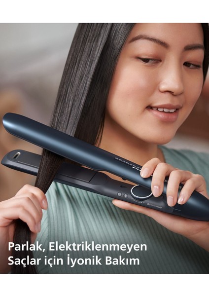 Parlak Metalik Saç Düzleştirici, Argan Yağı, Uv Koruma, Kılıf Hediyeli