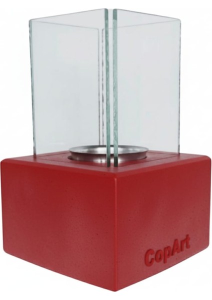 Muko Kırmızı Biyoetanol Masaüstü Şömine - 1 Lt Yakıt Hediye indirimleri