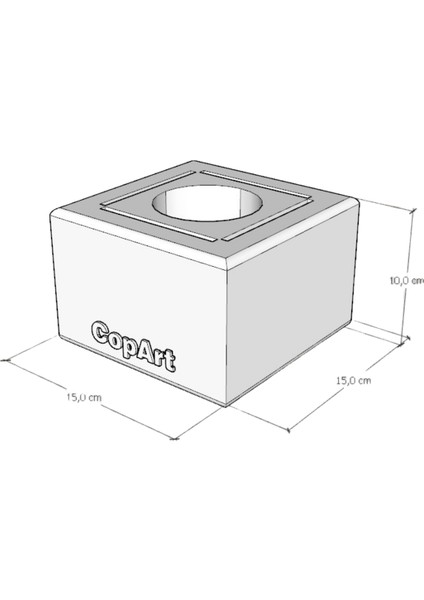 Muko Kırmızı Biyoetanol Masaüstü Şömine - 1 Lt Yakıt Hediye