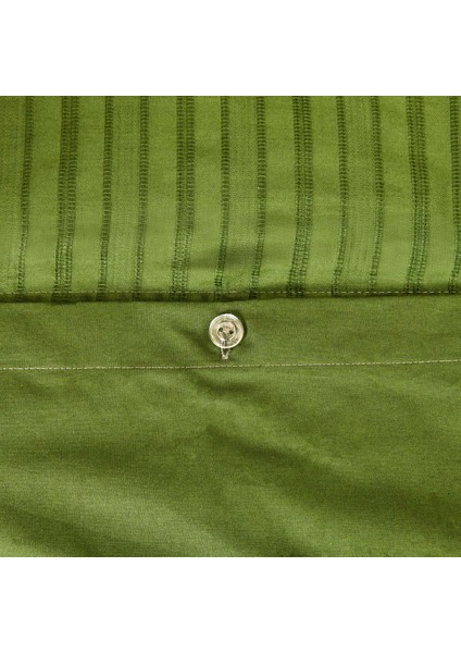 Soft Dobby Weave Çift Kişilik Nevresim Takımı - Haki fırsatları