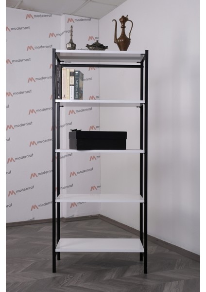 Metal Kitaplık 5 Raflı Çok Amaçlı Dosya Kitap Rafı
