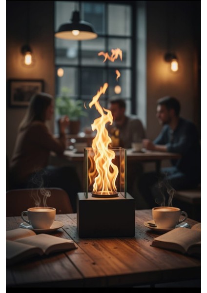 Muko Siyah Biyoetanol Masaüstü Şömine - 1 Lt Yakıt Hediye