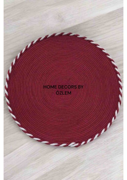 Hasır Dekoratif Örtü Runner Düzenleyici Dekorasyon 50X50