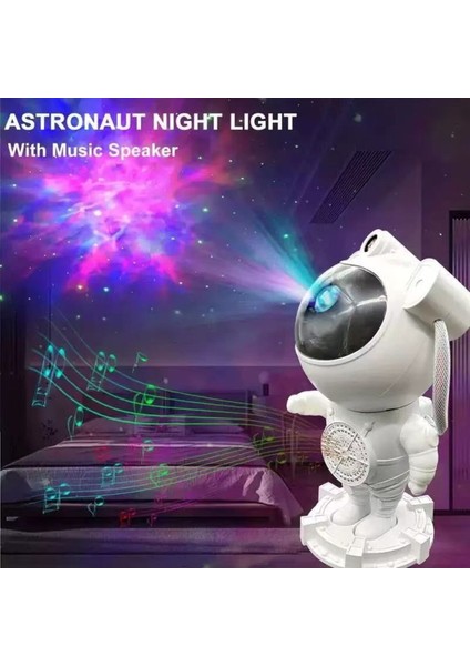 Astronot Gece Lambası Yıldızlı Projeksiyon Cihazı ZA-2025 Tavan Aydınlatma Masa Ev Çocuk Oda fırsatları