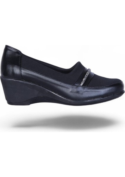 Vollex Vl2 Siyah 7cm Kadın Dolgu Topuklu Ayakkabı fiyatları