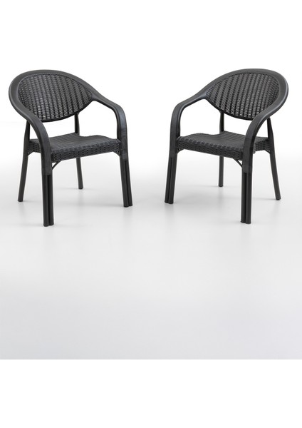 Bamboo 2 Kişilik Rattan Masa Sandalye Takımı Siyah fiyatları
