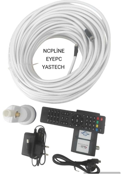 Hd Uydu Alıcı ve 20 mt Rg6/u6 Anten Kablosu, Hdmı, Full Hd, 1 Li Lnb Set fiyatları