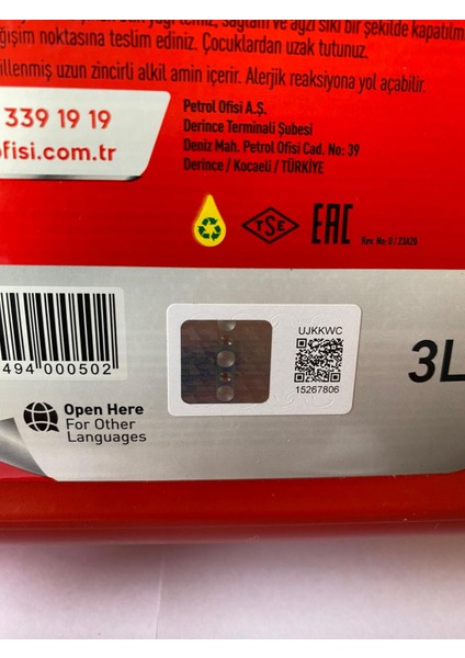 Atf-2 Kırmızı Renk Atf Direksiyon Yağı 3 Litre (07/2024 Üretim) fırsatları