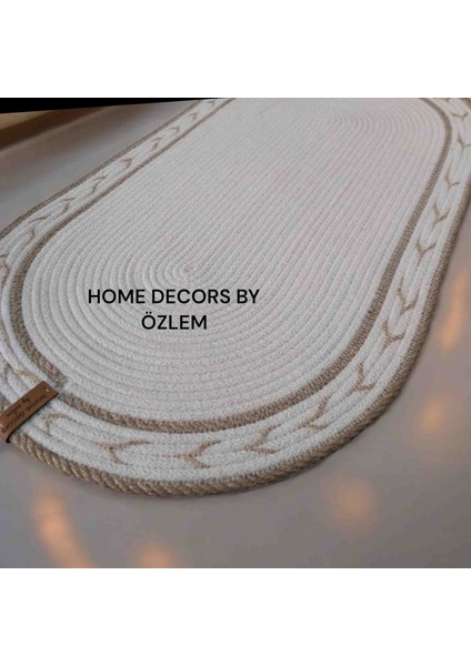 Hasır Dekoratif Örtü Runner Düzenleyici Dekorasyon 70x40