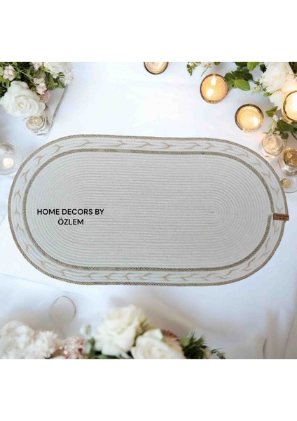 Hasır Dekoratif Örtü Runner Düzenleyici Dekorasyon 70x40 modelleri