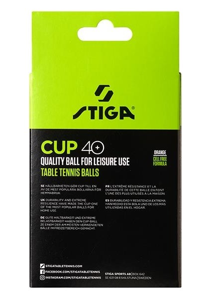 Stiga Table Tennis Ball Cup Pinpon Topu Turuncu 12LI 1110-2503-12 fırsatları