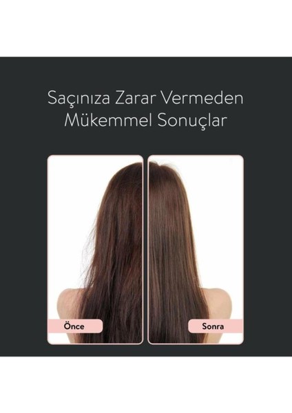 Dijital Isı Ayarlı Saç Düzleştirici ve Maşa, Siyah, Şık ve Pratik Kullanım fırsatları