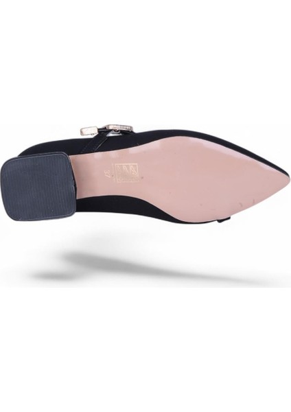 S10 Siyah Saten 3cm Kadın Topuklu Ayakkabı fırsatları