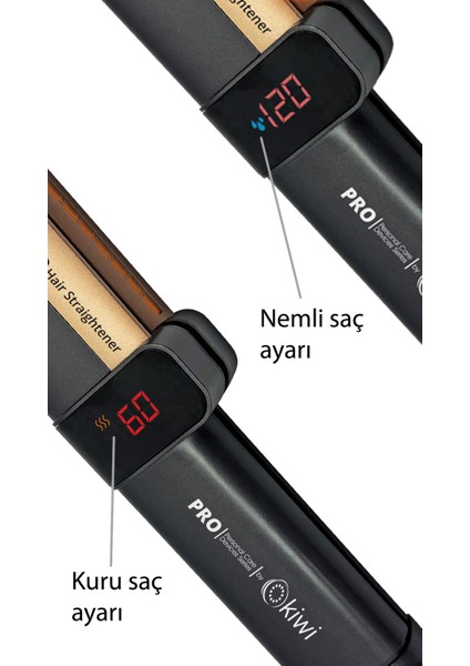 Nemli ve Kuru Fonksiyonlu Dijital Göstergeli Saç Düzleştirici ve Fön Cihazı fiyatları