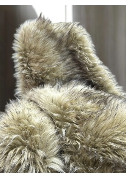 Zp Ithal Rakun Desen Highend Peluş Kumaş – 1500 Gr, Yapay Kürk, Yüksek Kalite, 50X150 cm Ev Tekstili