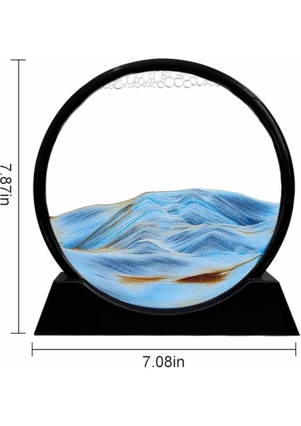 Zengezur 3D LED Işıklı Kum Saati Gece Lambası Hareketli Sulu Kum Saati Orta Boy fırsatları
