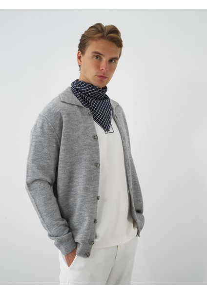 Erkek Gri Yumuşak Dokulu Regular Fit Hırka fiyatları