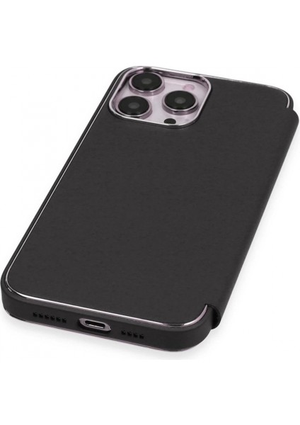 iPhone 14 Pro Kılıf Dolpin Kapaklı - Siyah indirimleri