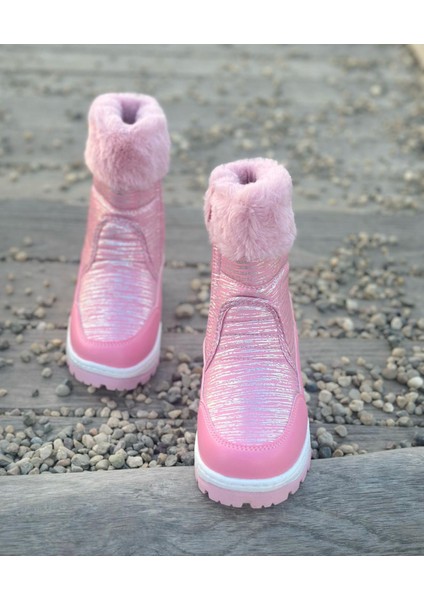 Kürk Detaylı Çocuk Bot, Su Geçirmez Kız Çocuk Bot fiyatları