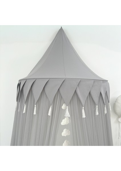 Gri Gri Bayraklı 120 cm Duvar Tentesi modelleri