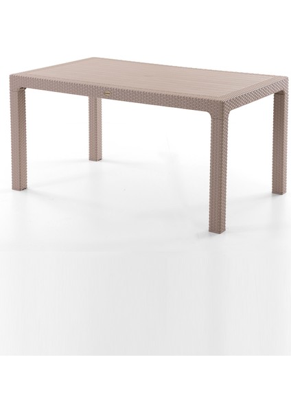 King 6 Kişilik Rattan Masa Sandalye Takımı Cappuccino fırsatları