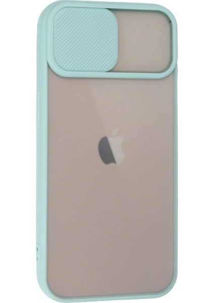 iPhone 13 Kılıf Palm Buzlu Kamera Sürgülü Silikon - Turkuaz fiyatları