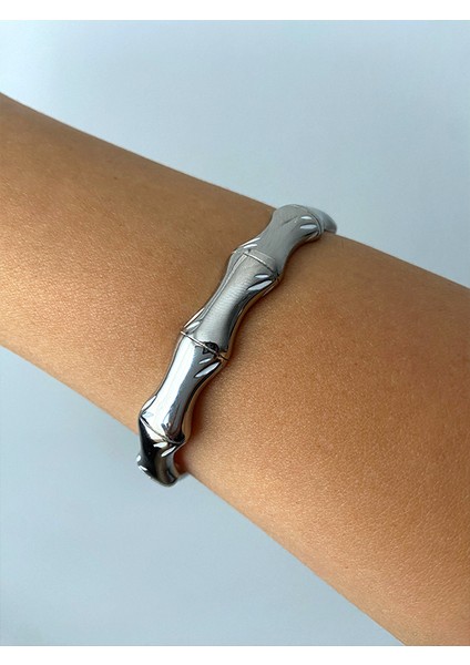 Çelik Kadın Gold Kelepçe Bileklik modelleri