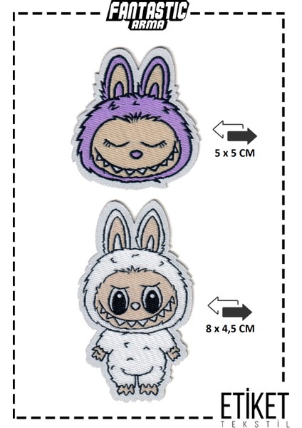 Fantastıc Arma Ütü ile Yapışan Dokuma Arma, Labubu Karakter Arma Seti – 4’lü Patch Yama (Kıyafet & Çanta Süsleme) fiyatları