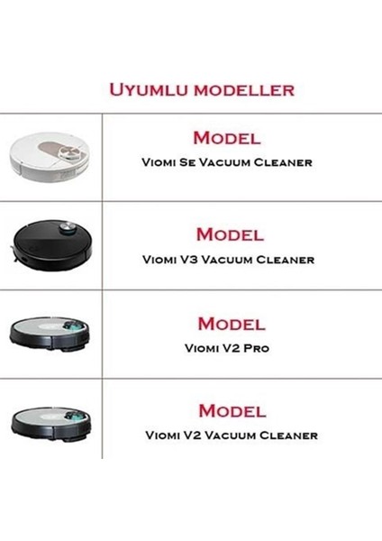 Viomi V3 Uyumlu 2’li Hepa Filtre modelleri