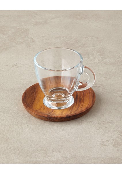 Bordo Ahşap Tabaklı 4'lü Kahve Fincan Takımı, 2 Kişilik, Şık ve Kullanışlı Set modelleri