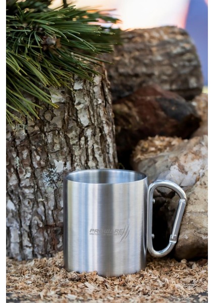 Gri Çift Cidarlı Paslanmaz Çelik Bardak, Sağlam ve Şık Tasarım