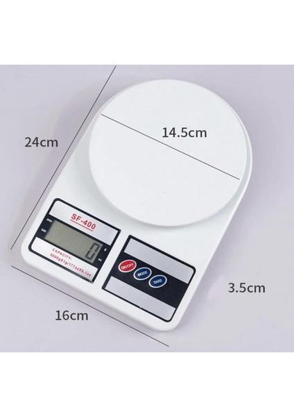 10 kg Dijital Mutfak Tartısı, Hassas Ölçüm, LCD Ekran, Pratik ve Güvenilir