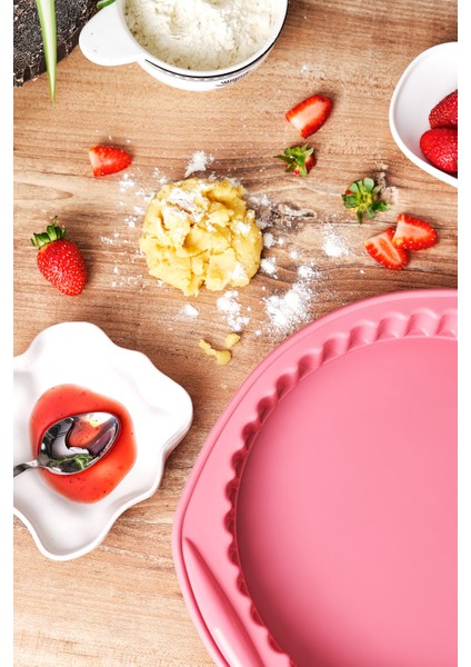 Pembe Silikon Tart Kalıbı, Pratik ve Şık Mutfak Gereciği fiyatları