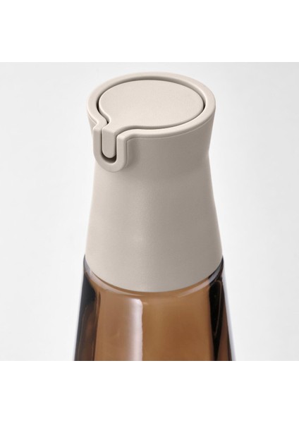 19 cm Cam Yağdanlık, Kahverengi-Amber Renk, Şık ve Kullanışlı Tasarım fırsatları